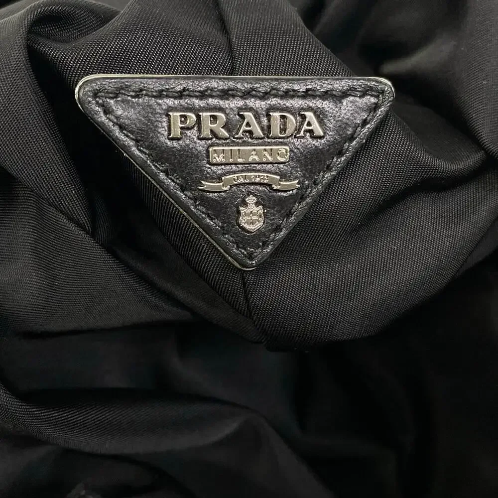 Prada Tote Bag Black Navy Green